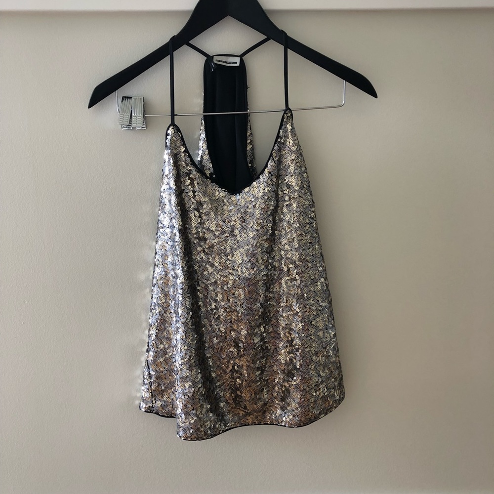 Noisy May Gold and Silver Sparkly Top